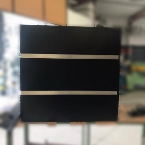 Coifa de Chapa Galvanizada e Pintura Eletrosttica com Acabamento em Inox Escovado